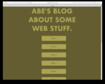 Personal Blog Website / Home Page by Abraham Lara