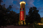 Presidental Debate 2020 Banner on Bell Tower 22 by Belmont University and Sam Simpkins