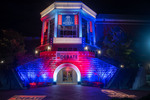 Presidental Debate 2020 Banner on Curb Event Center at Night 02 by Belmont University and Sam Simpkins