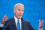 Close-up of Former Vice President Joe Biden 3 by Belmont University and Sam Simpkins