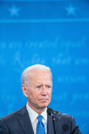 Close-up of Former Vice President Joe Biden 4 by Belmont University and Sam Simpkins
