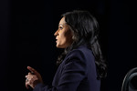 Close-up of NBC News White House Correspondent and Moderator Kristen Welker 2
