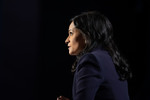 Close-up of NBC News White House Correspondent and Moderator Kristen Welker 3
