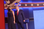 President Donald Trump and First Lady Melania Trump on Stage 3