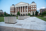 Temporary floor being laid on South Lawn 27 by Belmont University and Sam Simpkins