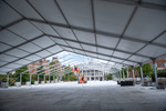 Media tent set up 24 by Belmont University and Sam Simpkins