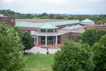 Maddox Grand Atrium and Curb Event Center from Maddox Hall