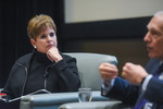 Demetria Kalodimos Listens During the Renew America Together Event by Belmont University and Sam Simpkins
