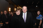Journalist Demetria Kalodimos and Former Governer of Arkansas Mike Huckabee pose for a picture. by Belmont University and Sam Simpkins