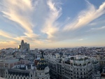 Madrid At Sunset by Juliana Fernandez