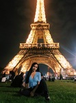 Eiffel Tower At Night by Mariana Del Rio Flores