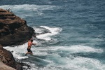 Cliff Jumping by Brittany Langland