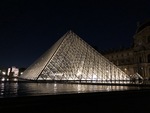 Pyramid du Louvre At Night