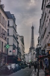 Eiffel Tower From The Street by Brandon Roebuck